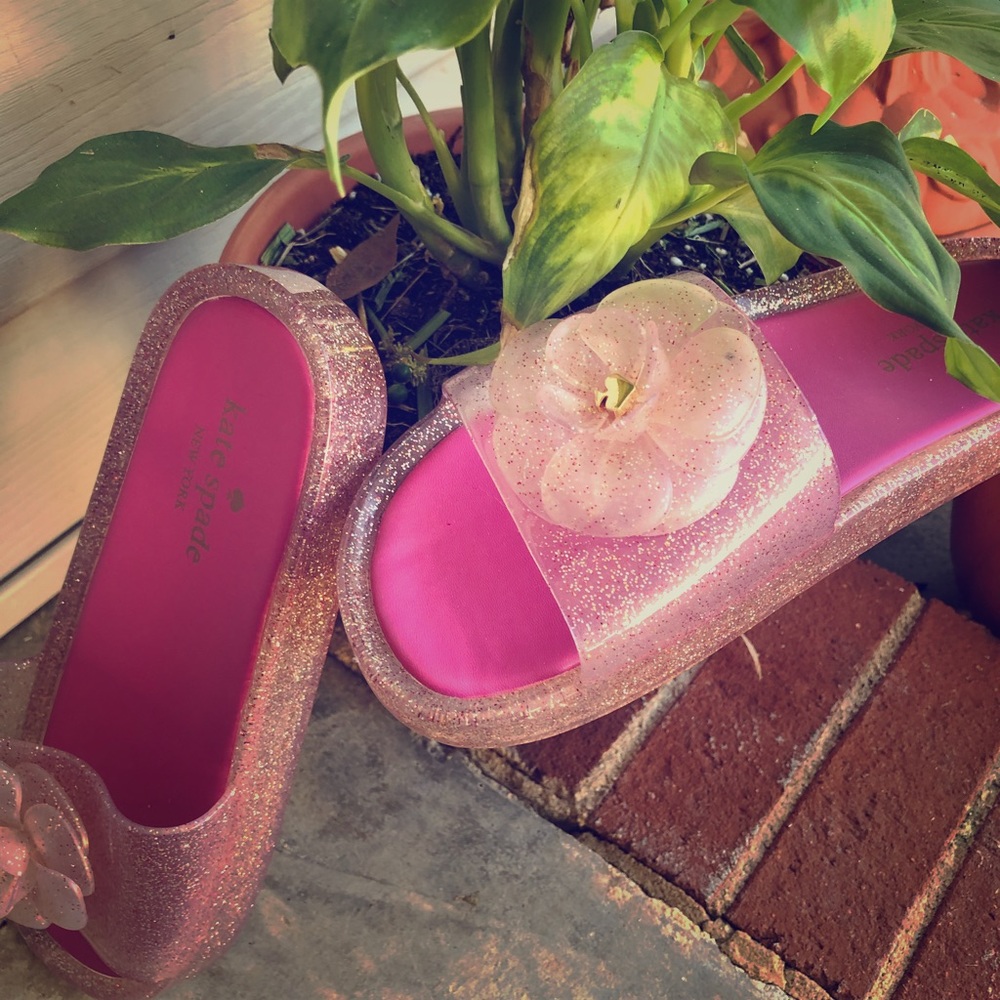 Kate Spade Glitter Slides
